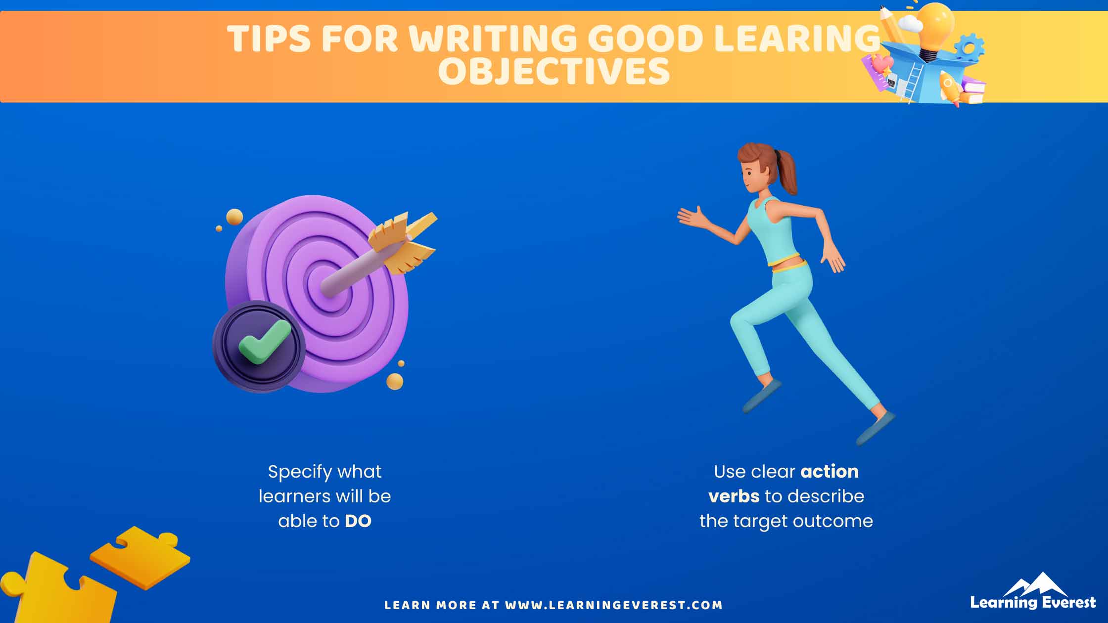 Tips for Writing Good Learning Objectives