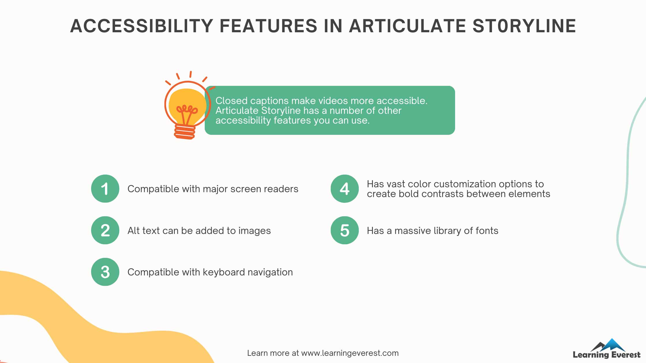 Accessibility Features in Articulate Storyline