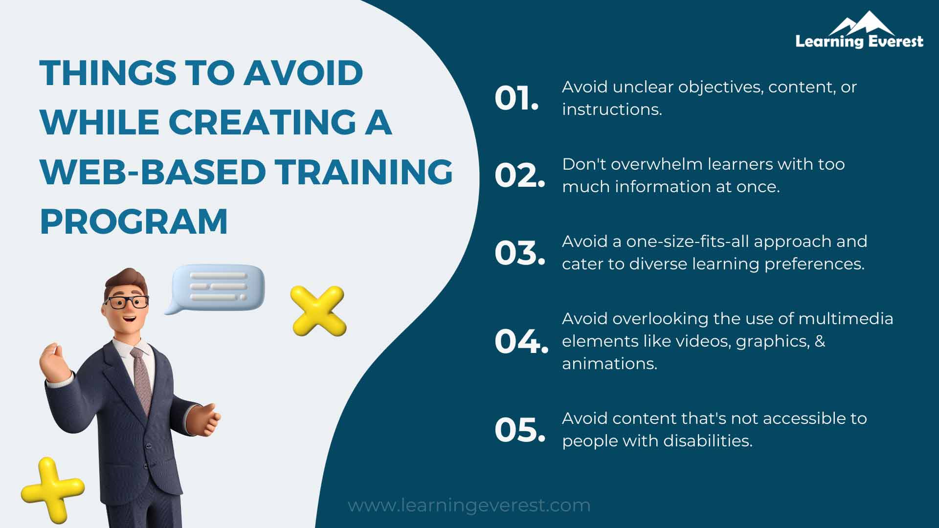 Things to Avoid While Creating a Web-Based Training Program