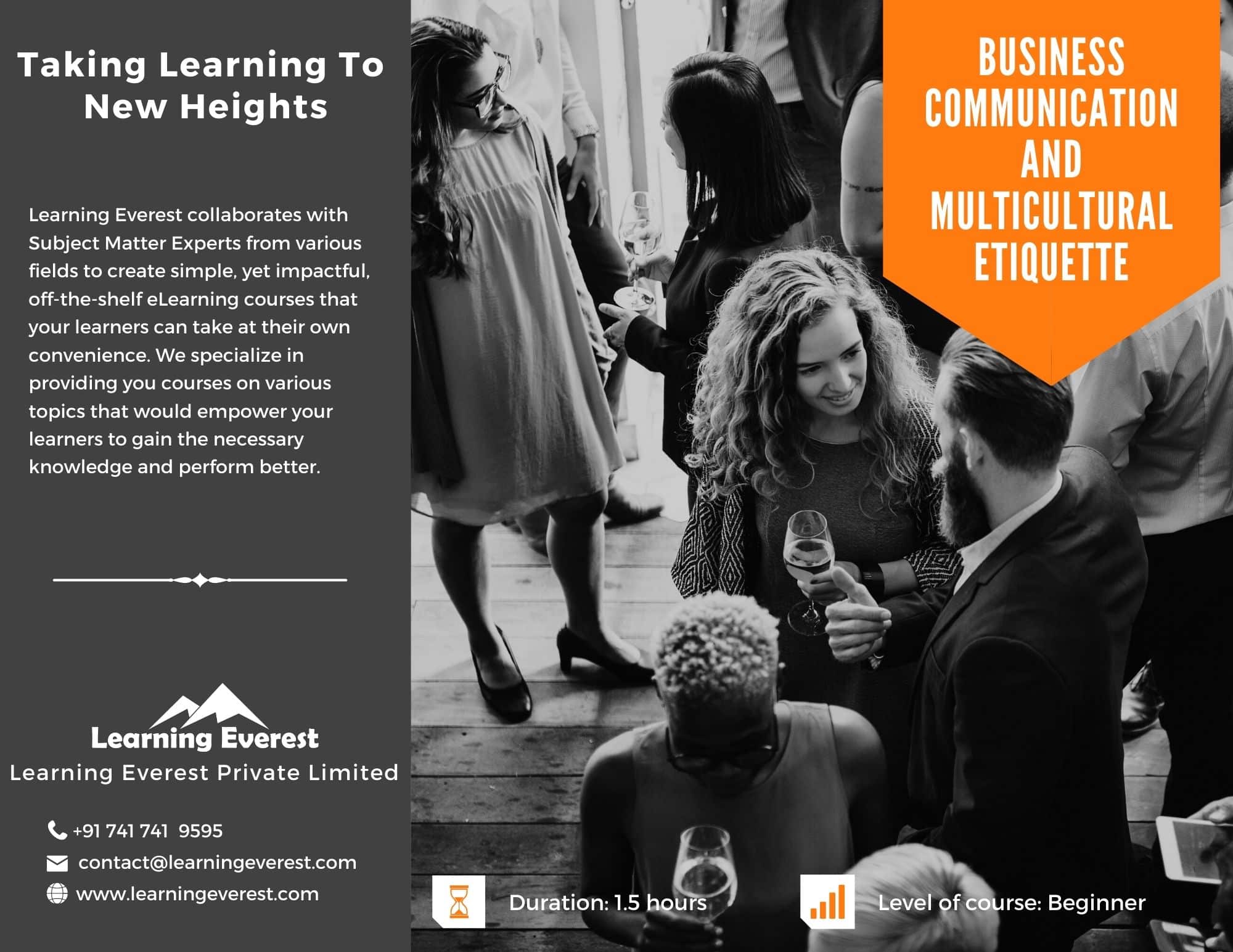 Business Communication and Multicultural Etiquette Business Communication and Multicultural Etiquette