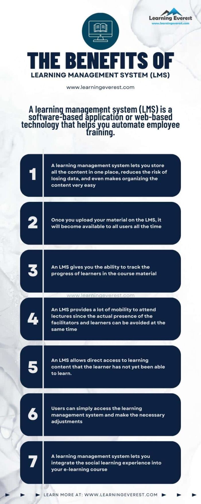 The Benefits Of Learning Management System Lms Infographic Learning Everest The Benefits Of Learning Management System Lms Infographic Learning Everest