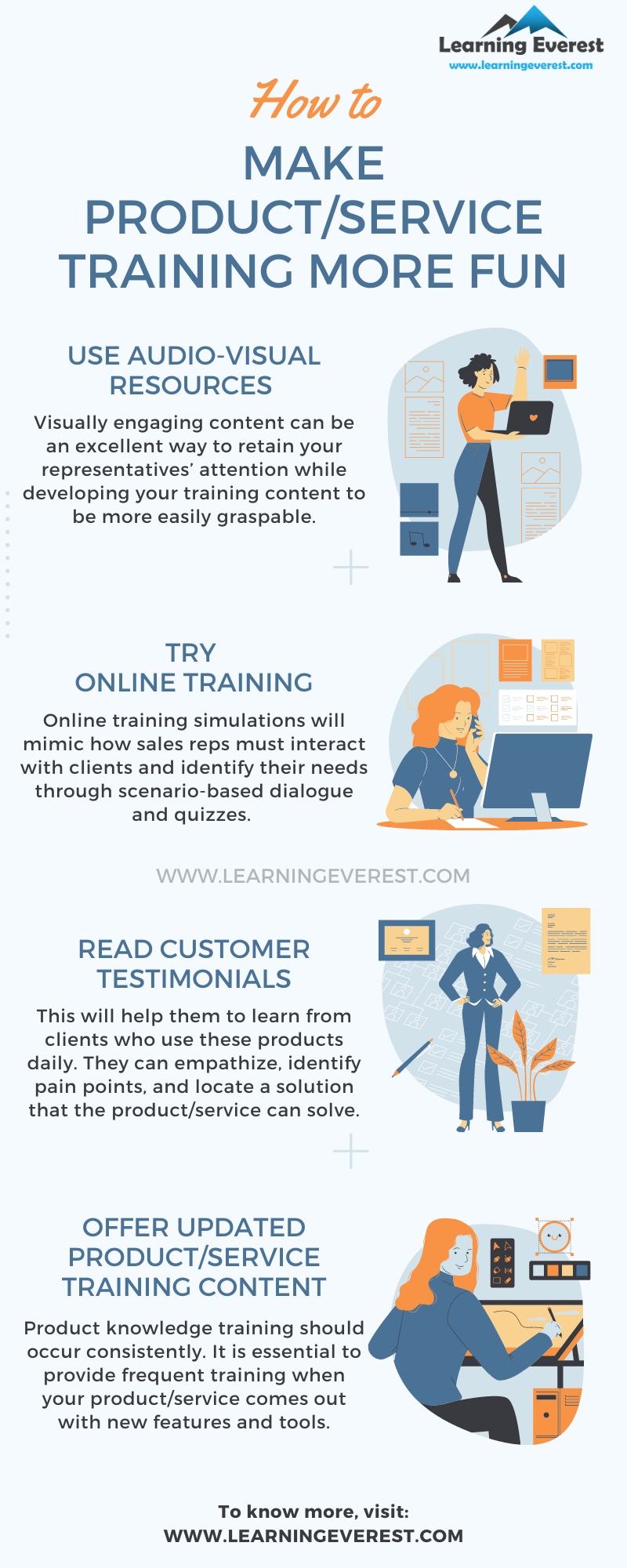 How to make product/service training more fun infographics