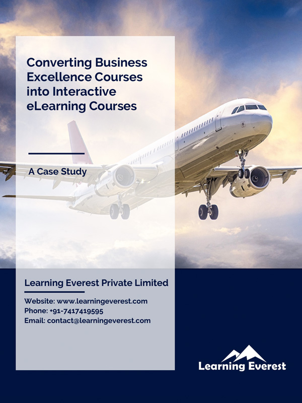 Converting Business Excellence Courses into Interactive eLearning Courses case study