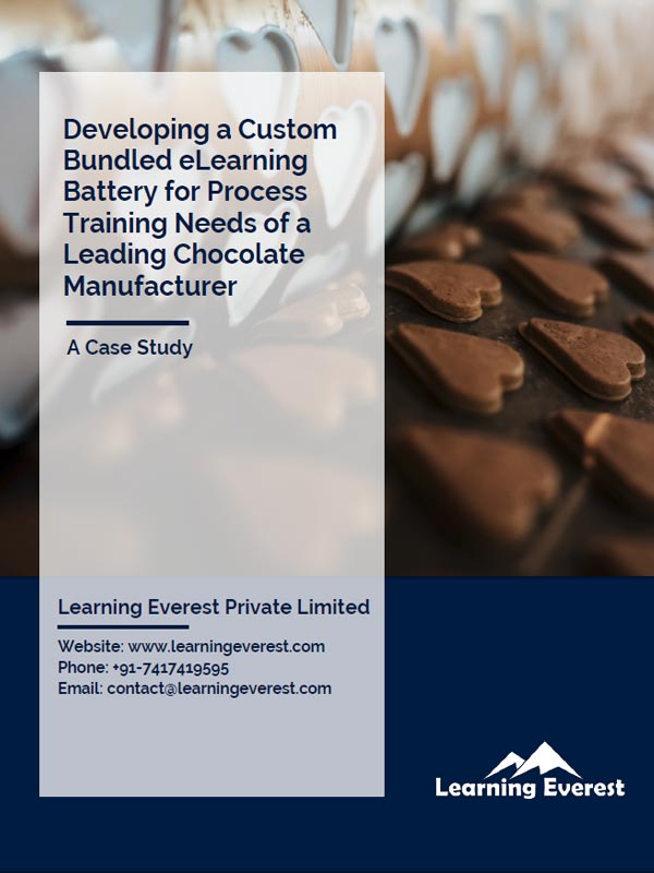 Developing a Custom Bundled eLearning Battery for Process Training Needs of a Leading Chocolate Manufacturer