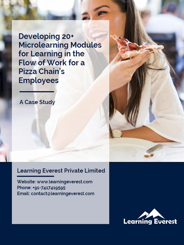 Developing 20+ Microlearning Modules for Learning in the Flow of Work for a Pizza Chain’s Employees